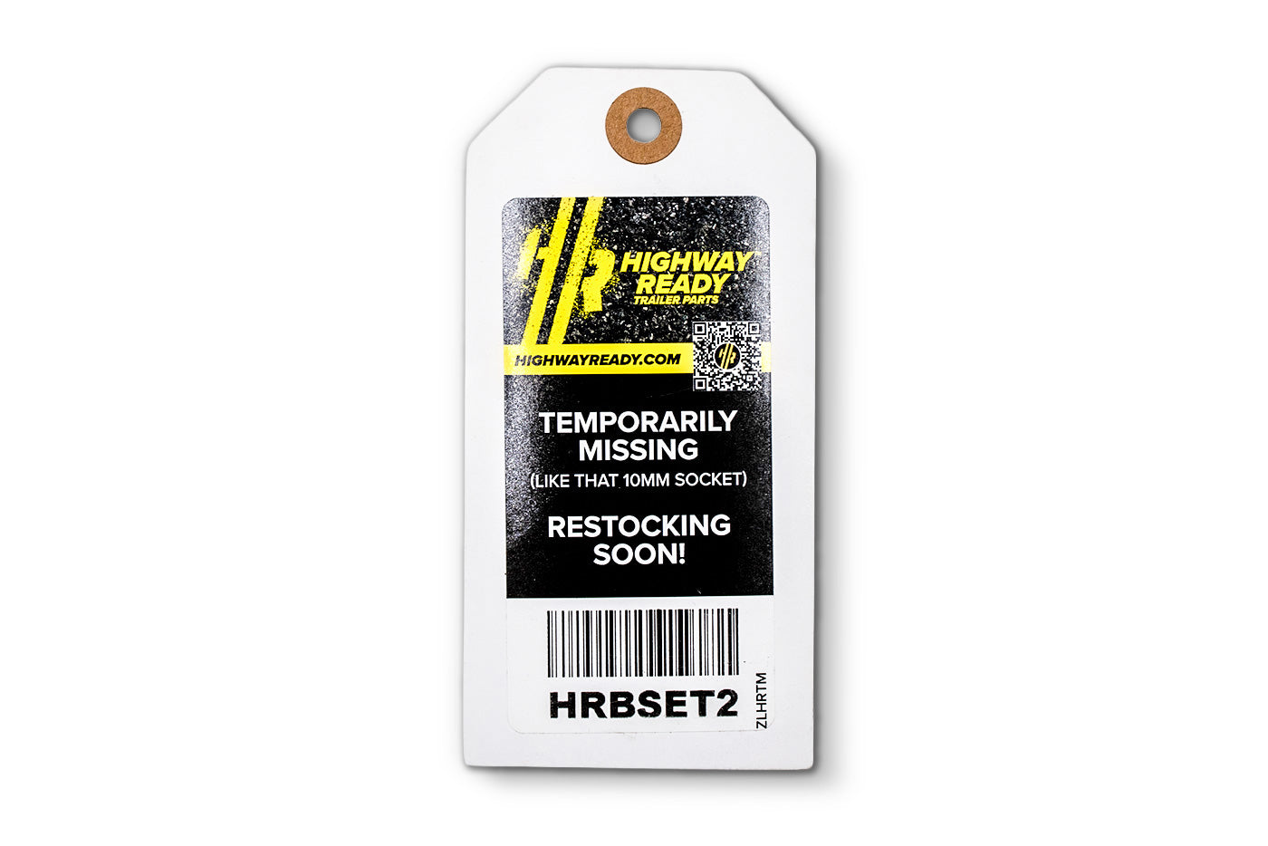 HRBSET2-OST | Highway Ready, HRBSET2, Out of Stock Tag