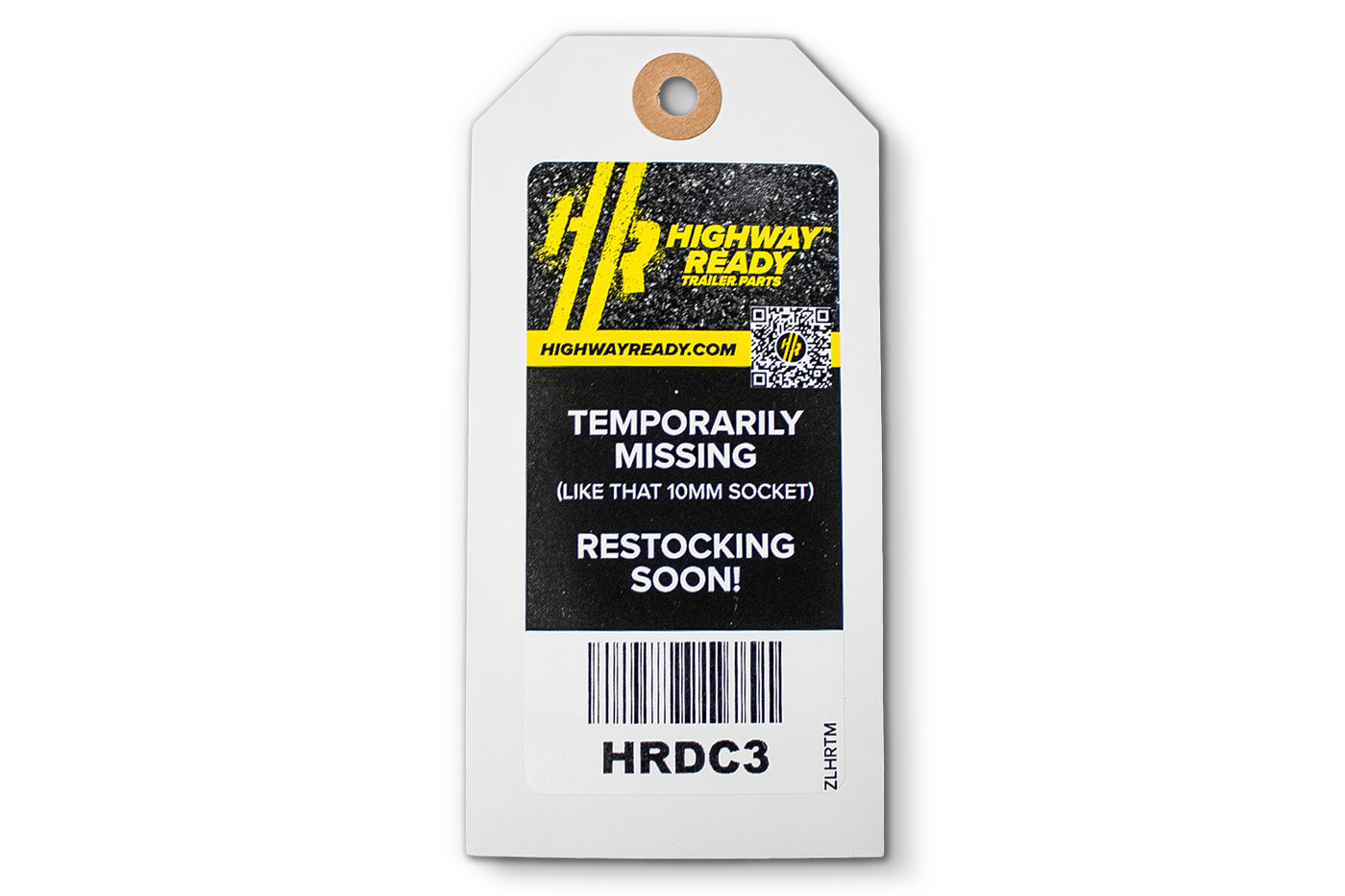 HRDC3-OST | Highway Ready, HRDC3, Out of Stock Tag