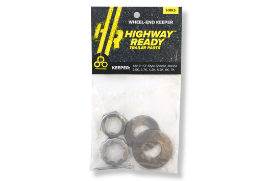 HRK5 | Highway Ready Keeper Kit Uses (1) 32402U OR (1) 33509, Includes (1) 32414, (1) 32418 (1) 32415, 2.5K,3.7K,4.2K,5.2K,6K,7K, Axle, 13/16"D Style Spindle, Marine