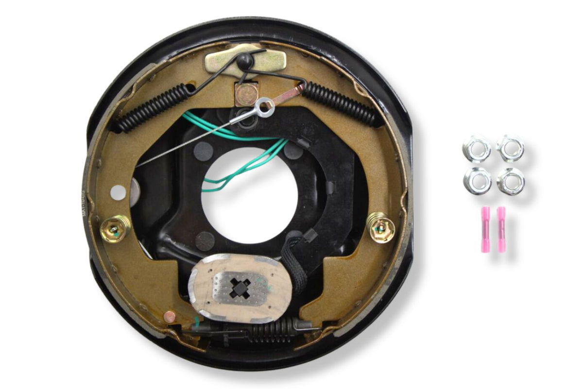 HR23-469-B | Highway Ready Boxed Electric Brake, Passenger Side, RH, 3.5K Forward Self Adjust, Import With Mounting Hardware