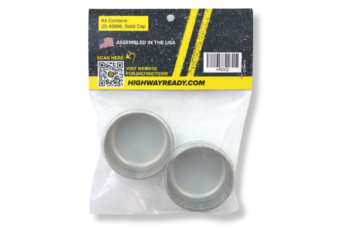 HRDC2 | Highway Ready Dust Cap Kit, Includes (2) 45896, 4.4K, 5.2K, and 6K Axles
