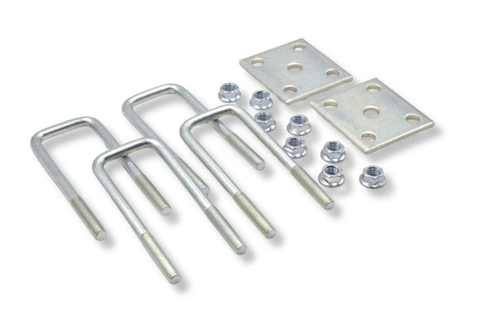 UBK-2X6.5 | 2” Square U-Bolt Kit Zinc Plated, 1/2-13” X 6.5”, Box