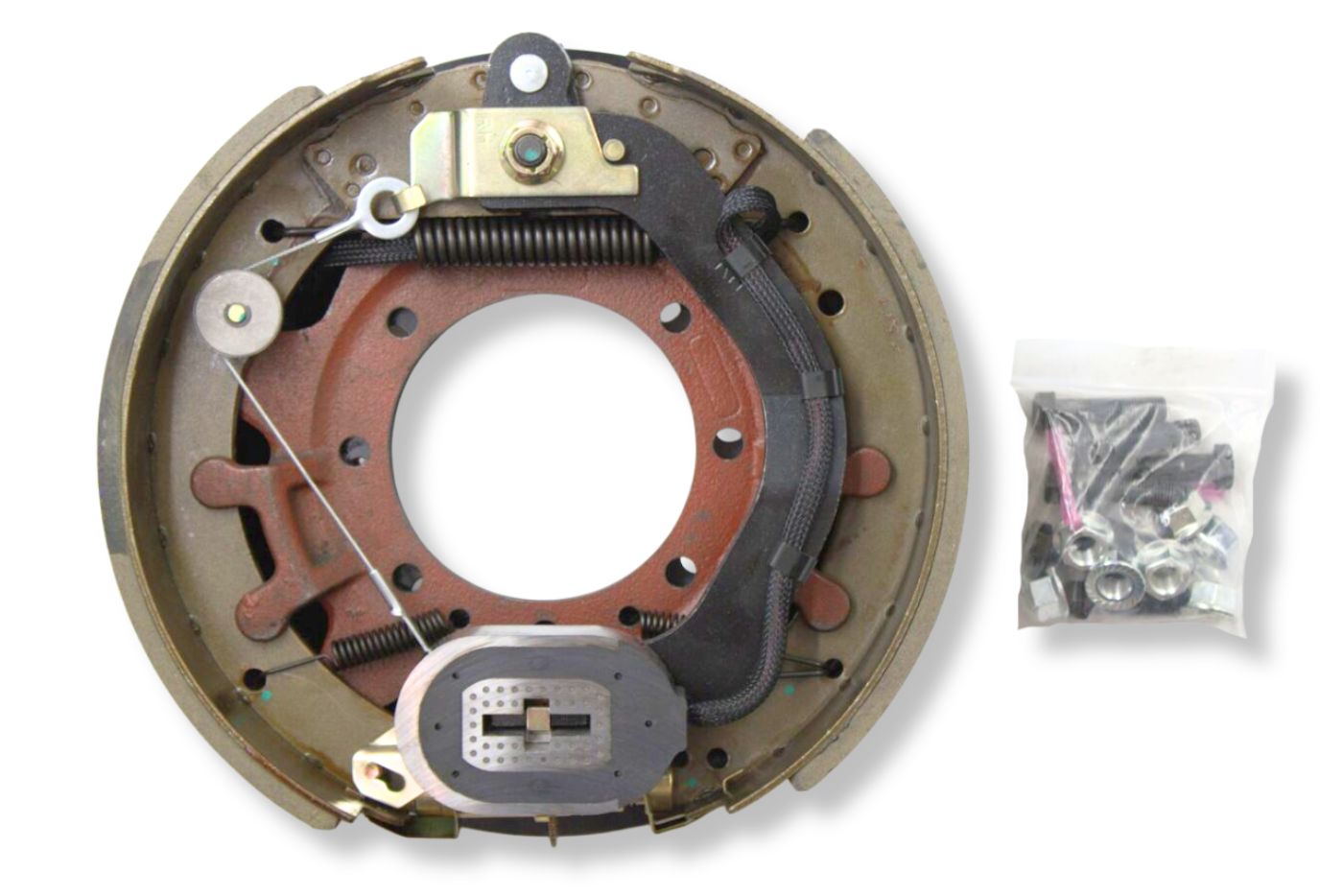 HR23-439-B | Highway Ready Boxed Electric Brake, Passenger Side, RH, 10KHD Self Adjust, Import With Mounting Hardware and Dust Shield