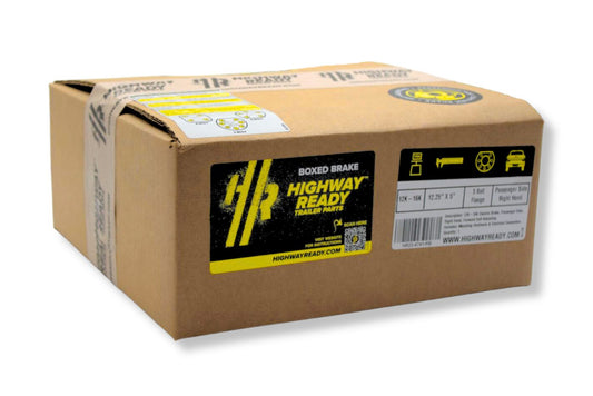 HR4741-RB | Highway Ready Boxed Electric Brake, Passenger Side, RH, 12K - 16K Self Adjust, Import, QRG, Quality, With Mounting Hardware and Dust Shield