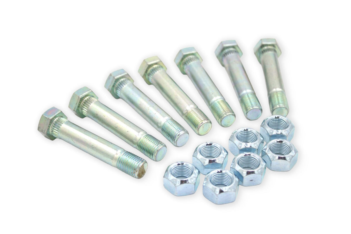 HRSB4 | Highway Ready Zinc Shackle Bolt Kit Includes (7) 166081-Z, Tandem (Requires 2 Kits), Double Eye