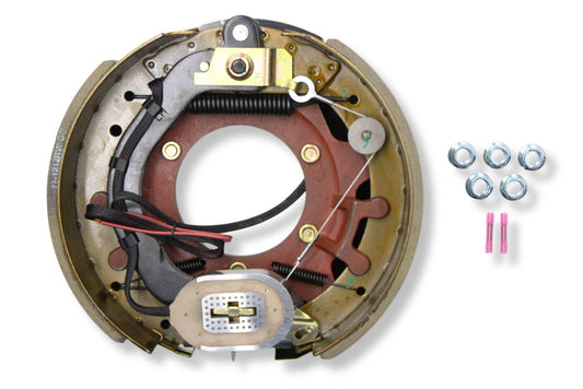 HR4741-LB | Highway Ready Boxed Electric Brake, Driver Side, LH, 12K - 16K Self Adjust, Import, QRG, Quality, With Mounting Hardware and Dust Shield