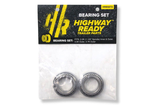 HRBSET2 | Highway Ready L44649/L44610 Inner  Outer Bearing/Race Kit, Includes (2) L44649 (2) L44610 (1) ZLHR6X4 Plastic Bag (1) ZLHRBSET2