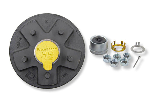 HRBT9-546-PPT | Highway Ready Prepacked Boxed Drum, 2K, 545, Includes Pregreased, Timken, Bearings, Races, Seal, EZ Lube Dust Cap, Tang Washer, Cotter Pin  Lug Nuts