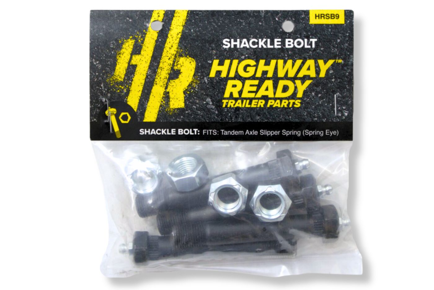 HRSB9 | Highway Ready Wet Shackle Bolt Kit Includes (6) 4113-7W, Single Axle OR Triple Axle (Requires 3 Kits), Double Eye